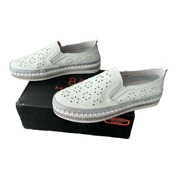 Bernie Mev. NYC TW99 White Memory Foam Slip On Shoes Style Size EU 41 US 11 - Picture 4 of 10